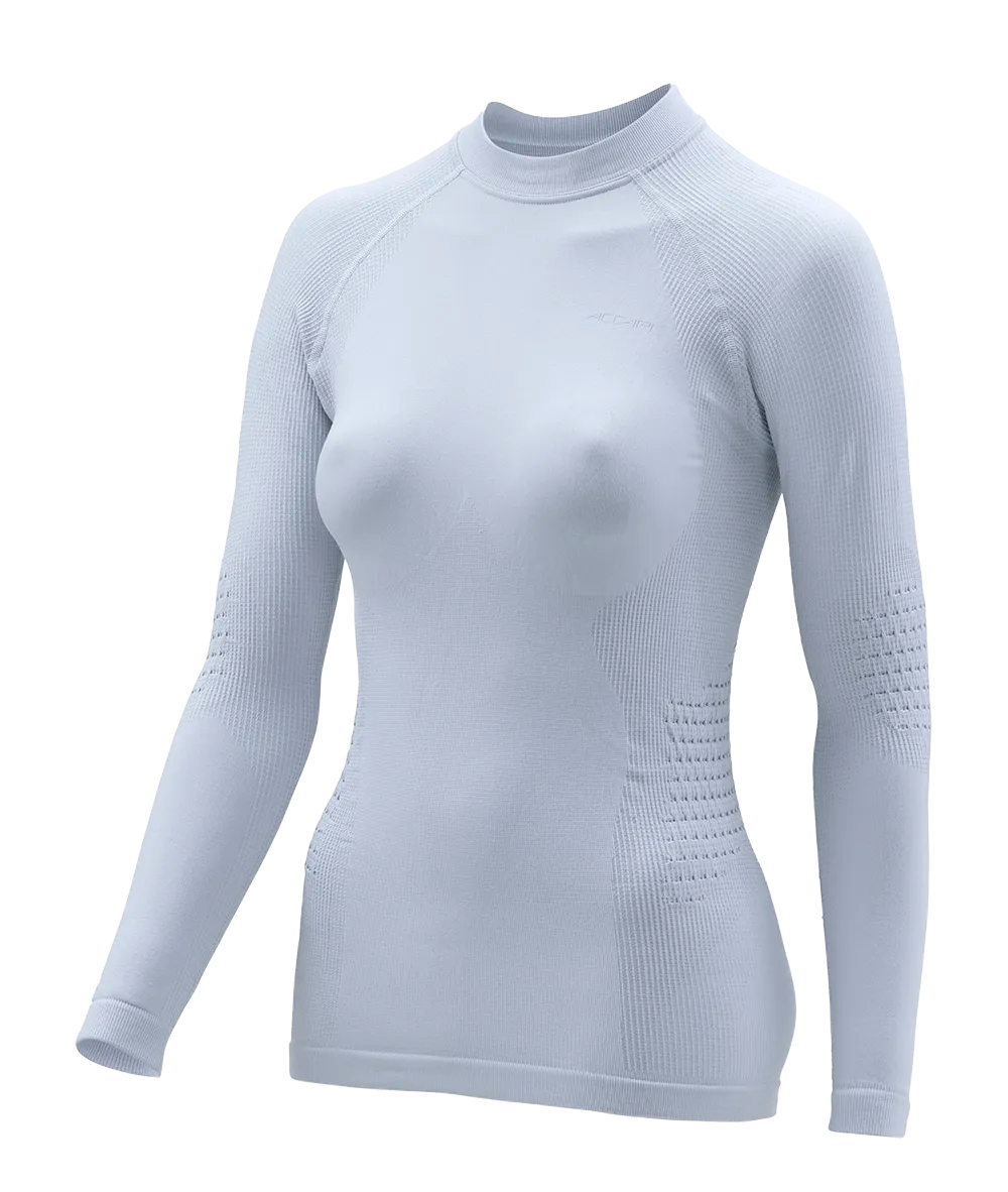 Women's Long Sleeve Shirt POLAR BEAR - White/Silver