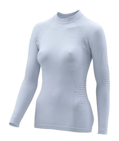 Women's Long Sleeve Shirt POLAR BEAR - White/Silver