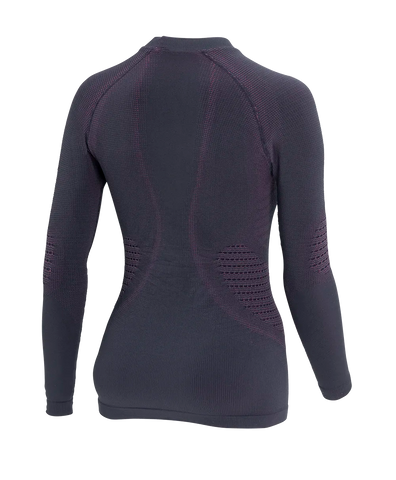 Women's Long Sleeve Shirt POLAR BEAR - Black/Cyclamen - Hover