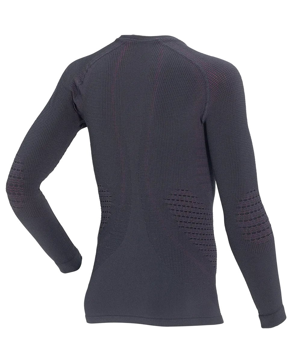 Junior Langarmshirt POLAR BEAR - Schwarz/Zyklamen