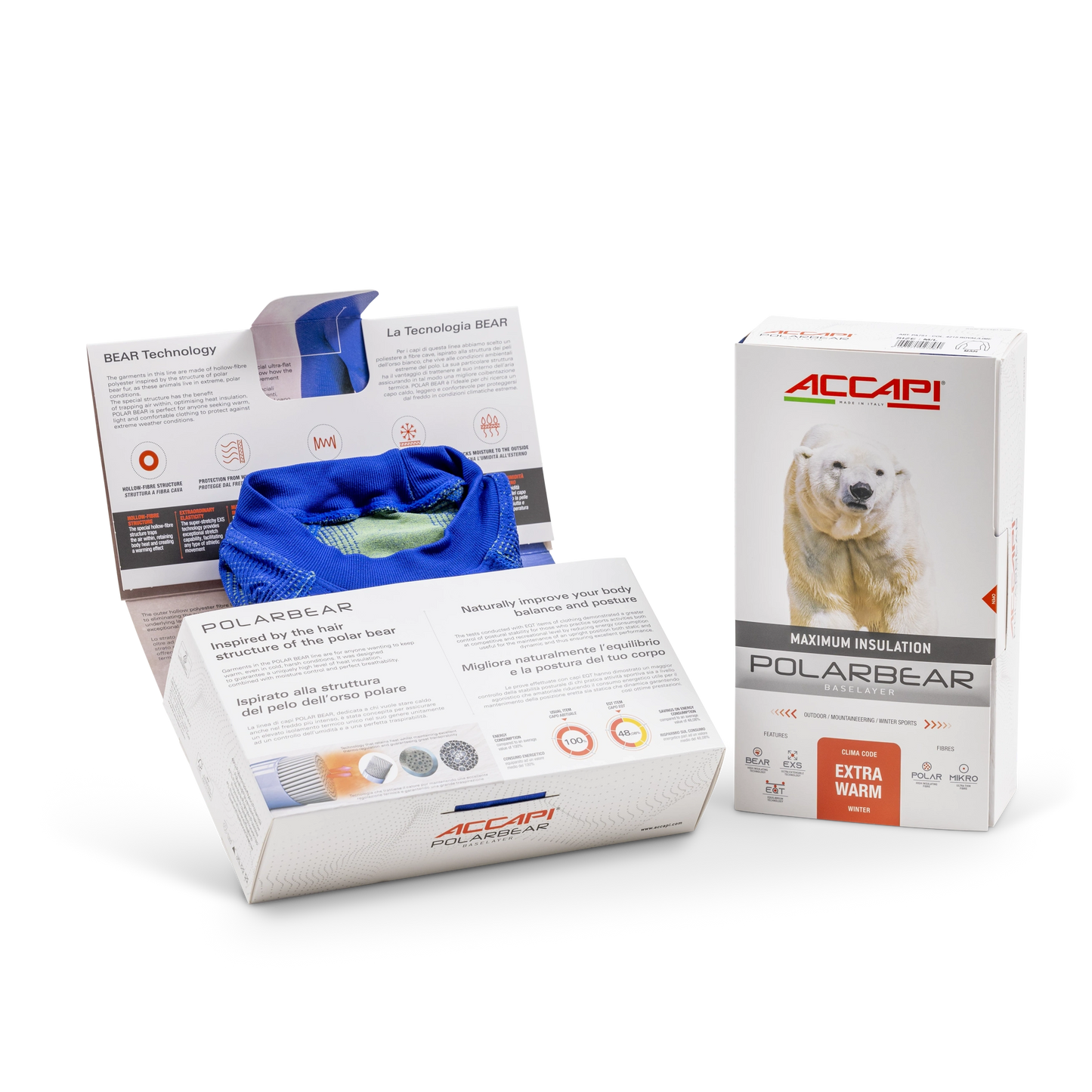 Men's Long Sleeve Shirt POLAR BEAR - Black/Gray