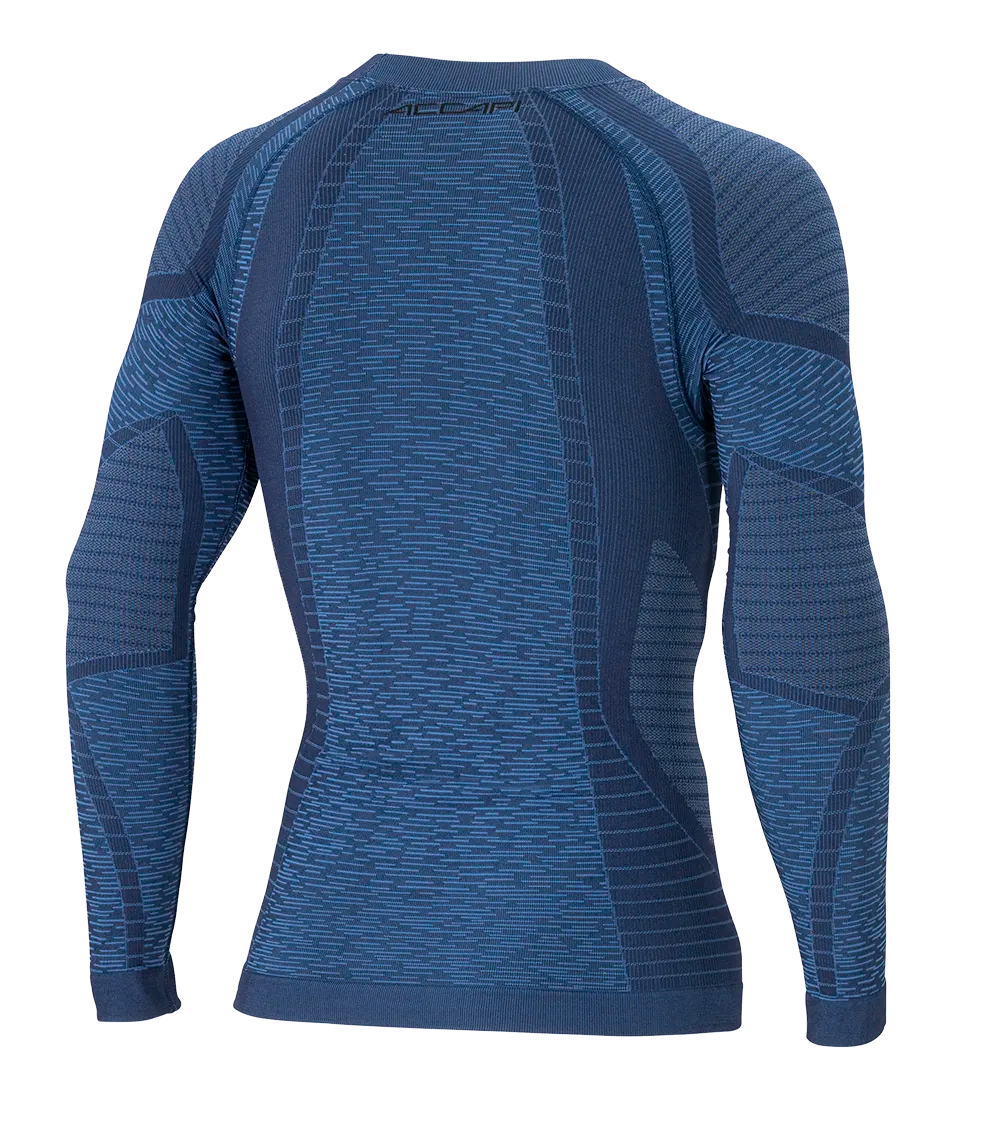 Men's Long Sleeve Shirt ERGOCYCLE - Navy/Royal