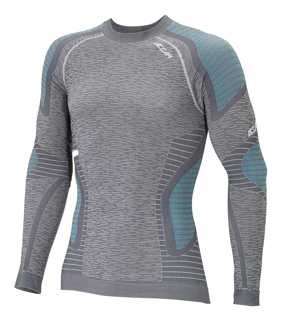 Men's Long Sleeve Shirt ERGOCYCLE - Anthracite/Silver