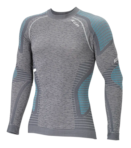 Men's Long Sleeve Shirt ERGOCYCLE - Anthracite/Silver