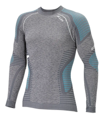 Men's Long Sleeve Shirt ERGOCYCLE - Anthracite/Silver