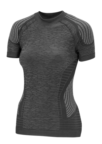 Women's Short Sleeve Shirt ERGOCYCLE - Black/Anthracite