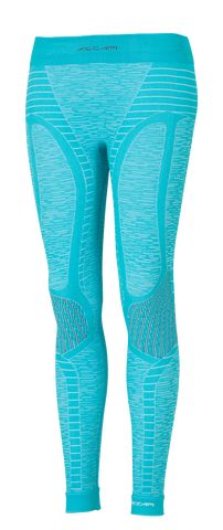 Women's Long Pants ERGOCYCLE - Turquoise/White