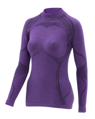 Women's Long Sleeve Shirt ERGOWOOL - Lent/Black