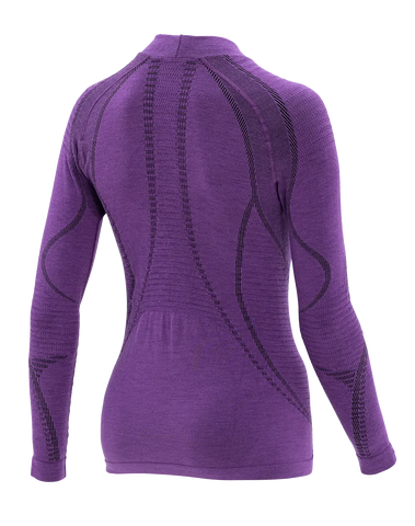 Women's Long Sleeve Shirt ERGOWOOL - Lent/Black - Hover