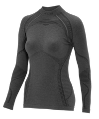 Women's Long Sleeve Shirt ERGOWOOL - Iron/Black