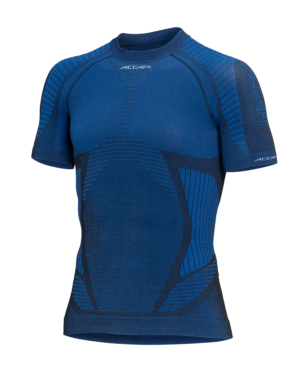 MAGLIA Maniche Corte Uomo XPERIENCE - Black/Electric Blue