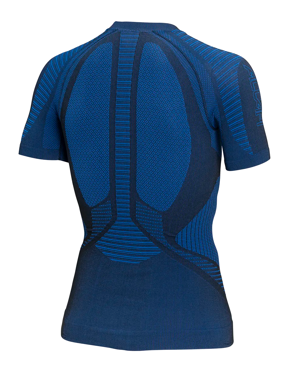 MAGLIA Maniche Corte Uomo XPERIENCE - Black/Electric Blue