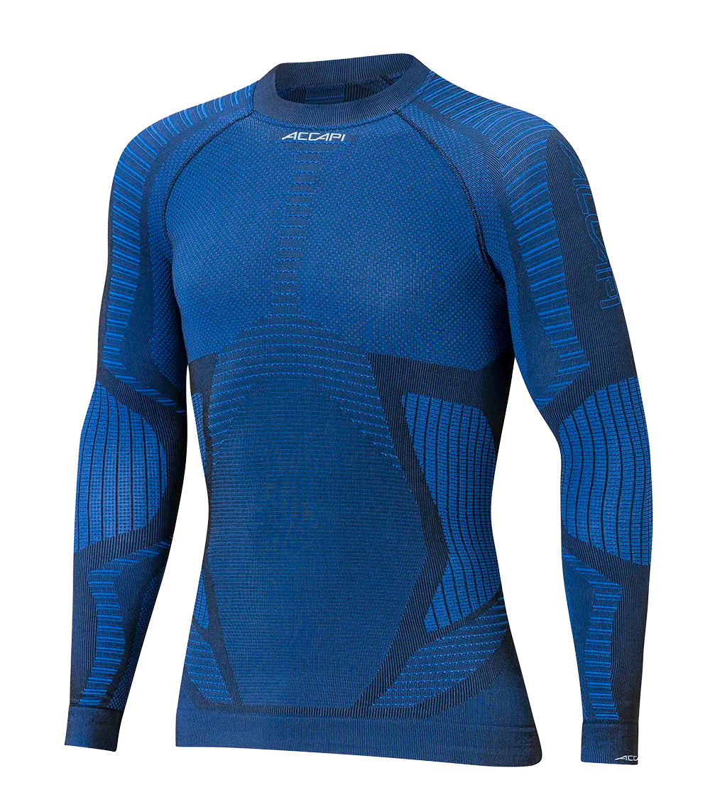 Men's Long Sleeve Shirt XPERIENCE - Black/Electric Blue