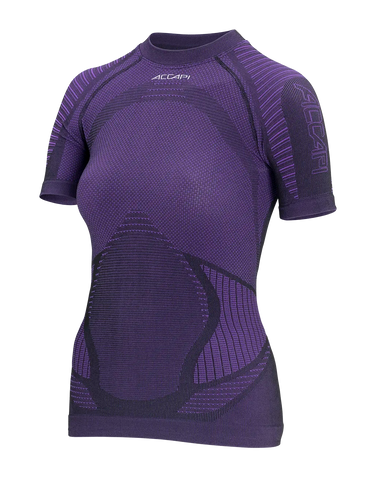 Women's Short Sleeve Shirt XPERIENCE - Black/Purple