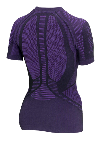 Women's Short Sleeve Shirt XPERIENCE - Black/Purple - Hover