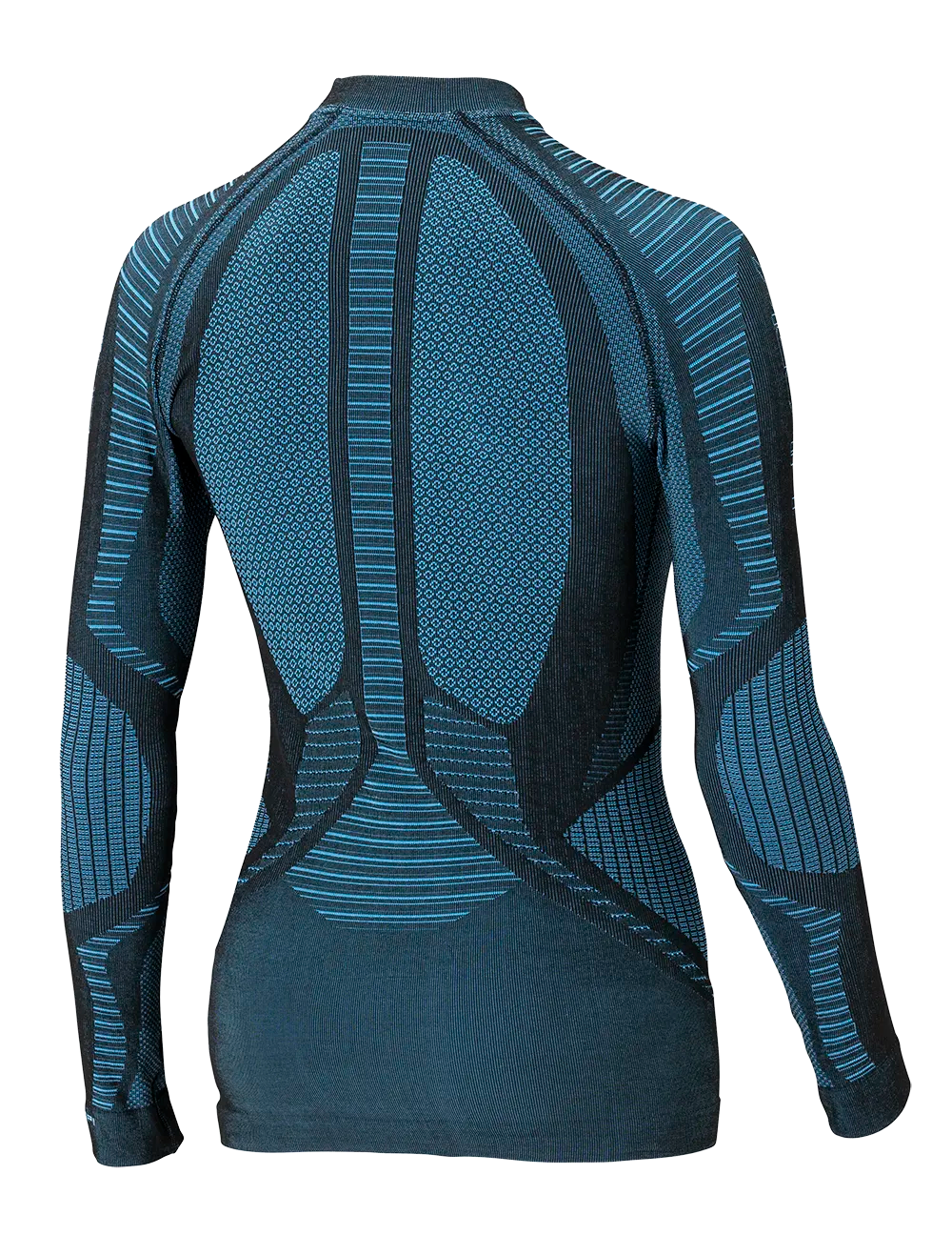 Women's Long Sleeve Shirt XPERIENCE - Black/Turquoise