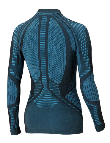 Women's Long Sleeve Shirt XPERIENCE - Black/Turquoise - Hover