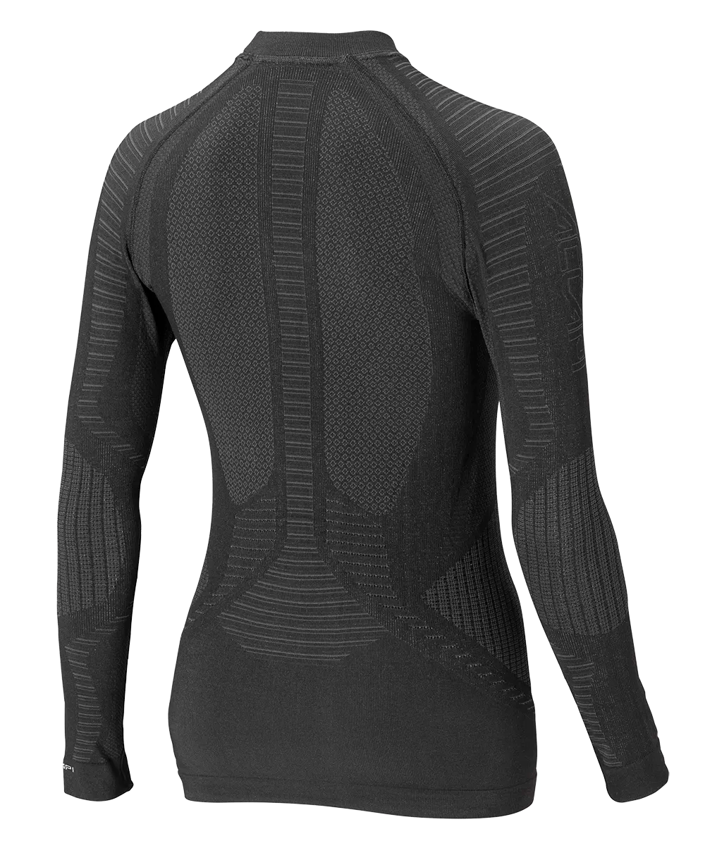 Damen Langarmshirt XPERIENCE - Schwarz/Anthrazit
