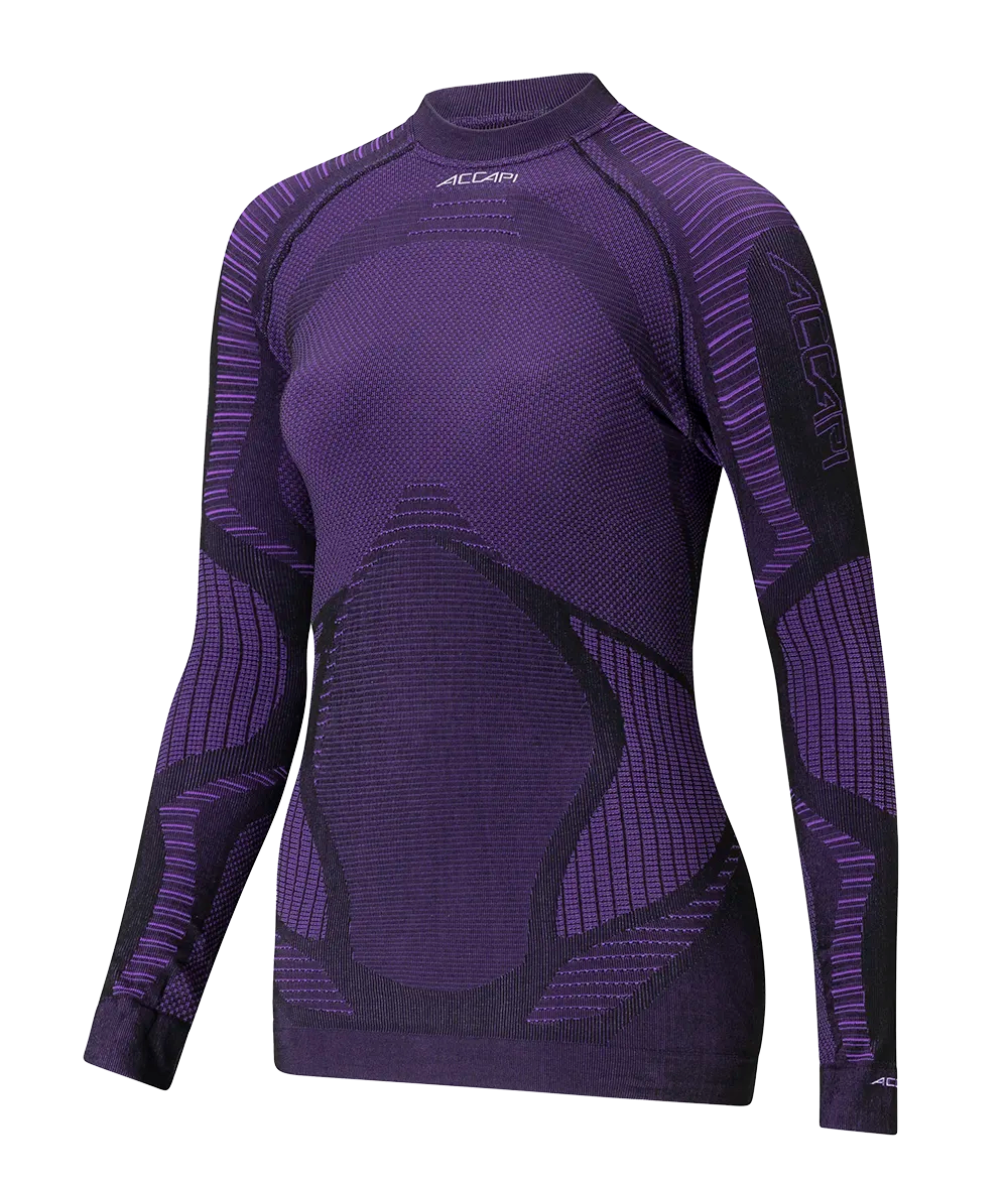 Women's Long Sleeve Shirt XPERIENCE - Black/Purple