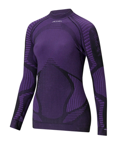 Women's Long Sleeve Shirt XPERIENCE - Black/Purple