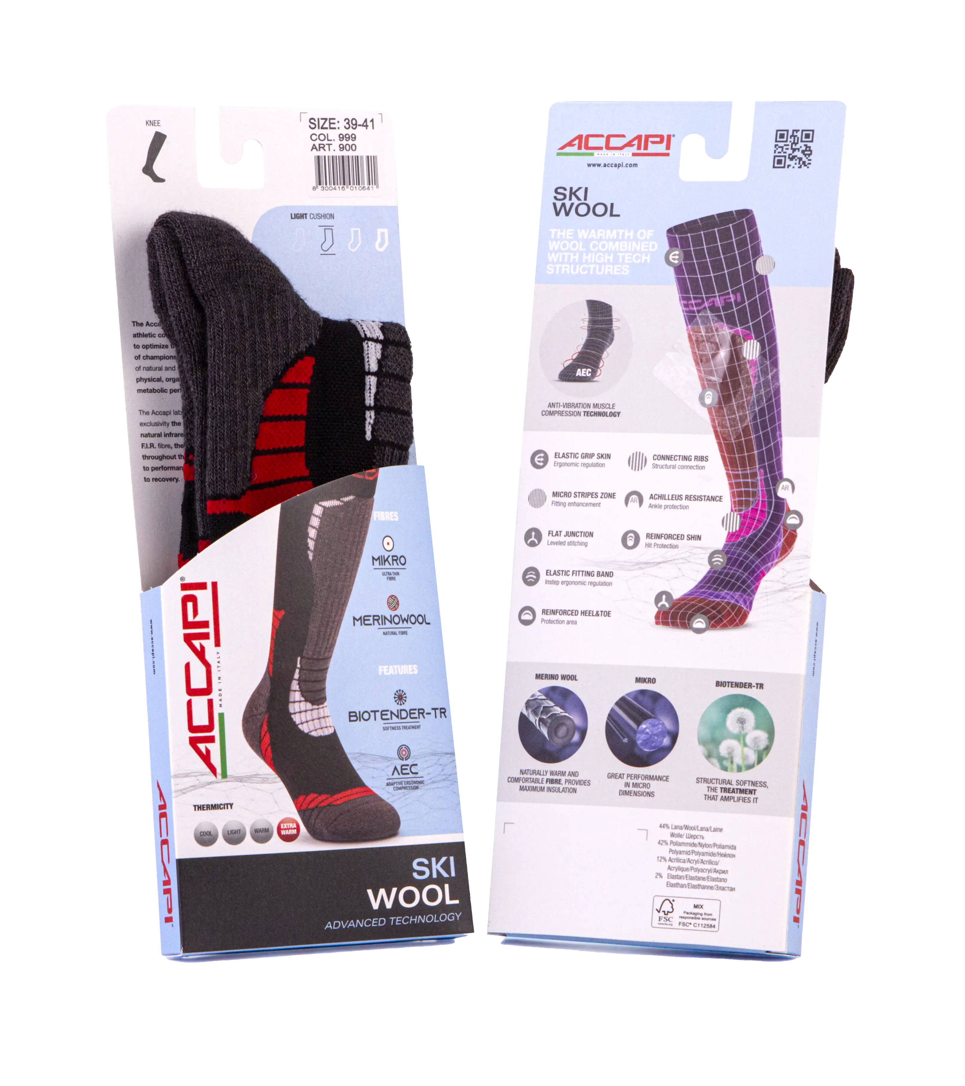 Ski Wool Socks - Black